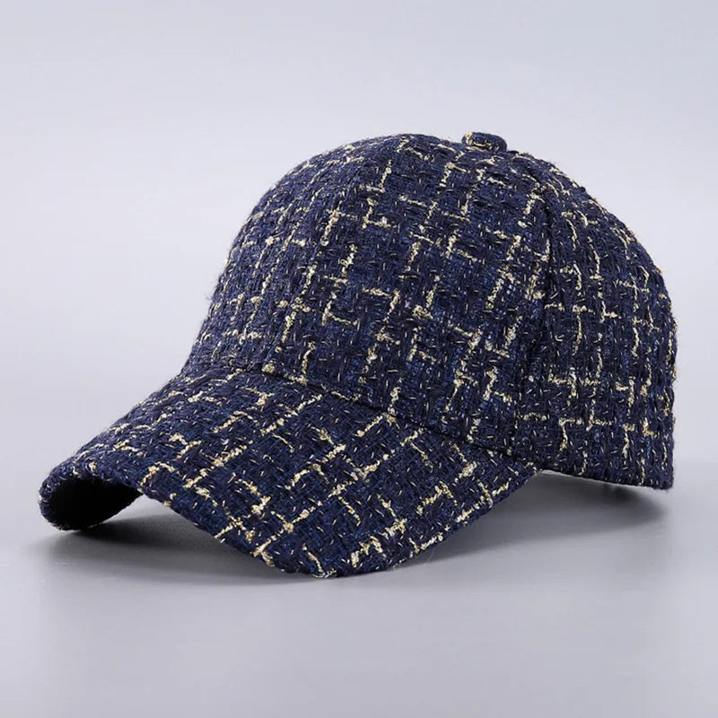 Plaid Baseball Cap - Lightweight, Adjustable, and Breathable for Autumn/Winter Outdoor Activities