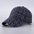 Plaid Baseball Cap - Lightweight, Adjustable, and Breathable for Autumn/Winter Outdoor Activities