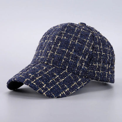 Plaid Baseball Cap - Lightweight, Adjustable, and Breathable for Autumn/Winter Outdoor Activities