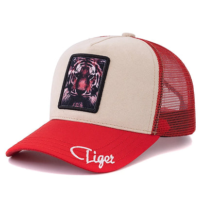 New Summer Animal Trucker Hat Polar Bear Pattern Patch Design Suede Baseball Cap Outdoor Sports Streetwear Cap For Men Women ﻿