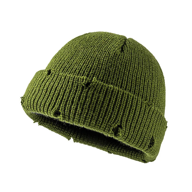 Bright Candy Color Winter Knitted Hat Beanies Skullies for Women Warm Thick Men Hip Hop Skullcap Hat Couple Street Sport Beanies