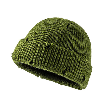Bright Candy Color Winter Knitted Hat Beanies Skullies for Women Warm Thick Men Hip Hop Skullcap Hat Couple Street Sport Beanies