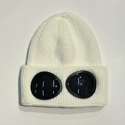 Winter Warm Beanie Hats Women Men Winter Windproof Glasses Knitted Ski Mask Cap Outdoor Ear Protection Sports Cold Hat Garros