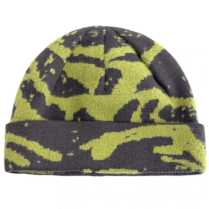 New Unisex Outdoor Skull Cap Fashion Geometric Printing Chic Winter Hats Sailor Style Hats For Men Women Autumn Ski Beanie Cap