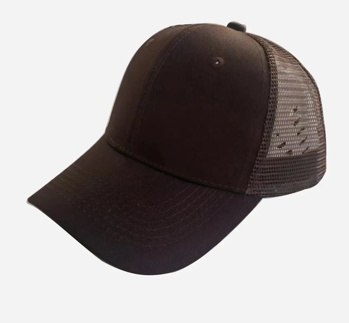 Mesh Cap Women Spring Summer Hats For Women Baseball Cap Cotton Solid Colored Wholesale Stock 6 Panel 5 Panel Breathable Cap