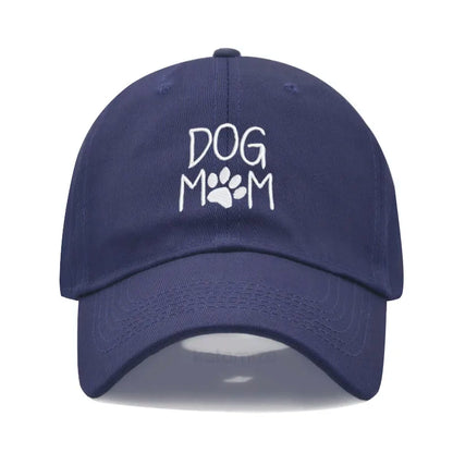 Dog Mom Embroidered Baseball Cap for Women Men Fashion Adjustable Soft Cotton Dad Hat Unisex Classic Golf Caps