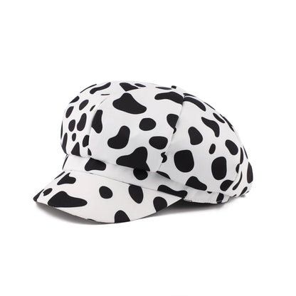 Newsboy Caps Women Leopard Zebra Print Beret Hat Spring Summer Vintage Ladies Cosplay Fashion Retro Hip Hop Casual Painter Cap