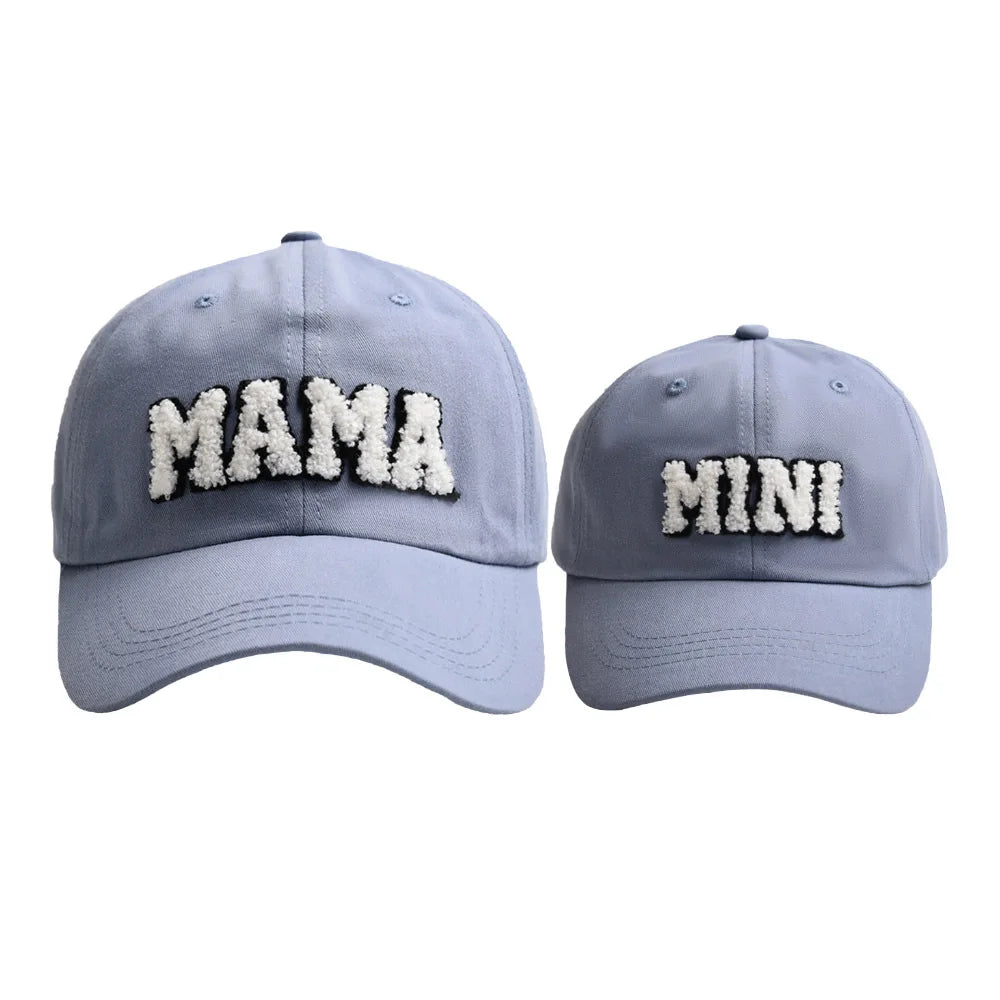New Cool Mama Mini Women Children Kids Cap Sets Spring Summer Outdoor Lady Female Boy Girls Baseball Cap For Women