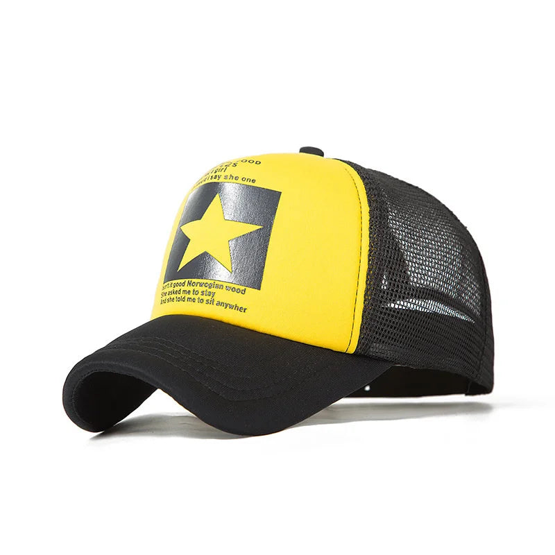 Unisex Mesh Trucker Baseball Cap – Snapback Hip Hop Summer Outdoor Casual Sun Hat