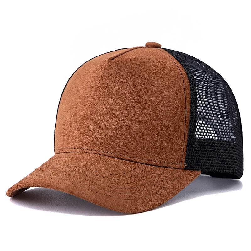 New Unisex High Quality Mesh Cap Casual Fashion Multi-color Cotton Baseball Trucker Hat For Women And Men Summer Plain Style