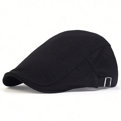 Men Light Board Solid Color Berets Newsboy Caps Hip Hop British Painters Hats Spring and Summer Adjustable Flat Cap