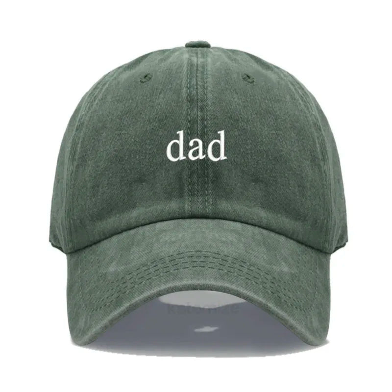 New dad mom Embroidery Soft Cotton Baseball Cap Fashion Women Men Hat Sport Visors Snapback Cap Sun Hat Breathable Outdoor Caps