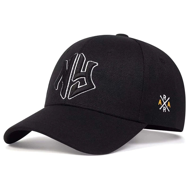 Unisex Ng Letter Side Ar Embroidery Baseball Caps Spring and Autumn Outdoor Adjustable Casual Hats Sunscreen Hat