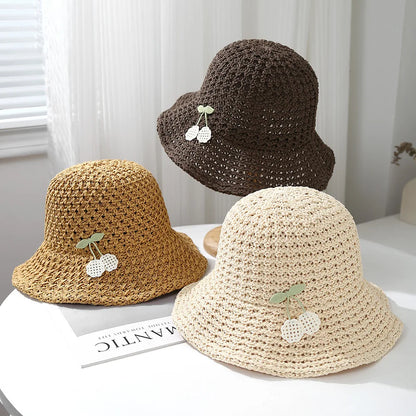 Women's Summer Sun Hat Wide Brim Breathable Beach Bucket Hat For Sun Protection Travel & Outdoor Activities Sunhat New