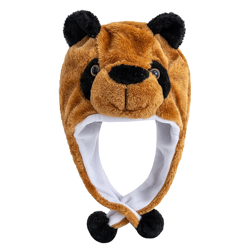 New Style Unisex Funny 3D Plush Elephant Style Decorative Hat Mischievous Cap For Man Women Plush Winter Lovely Family Hat