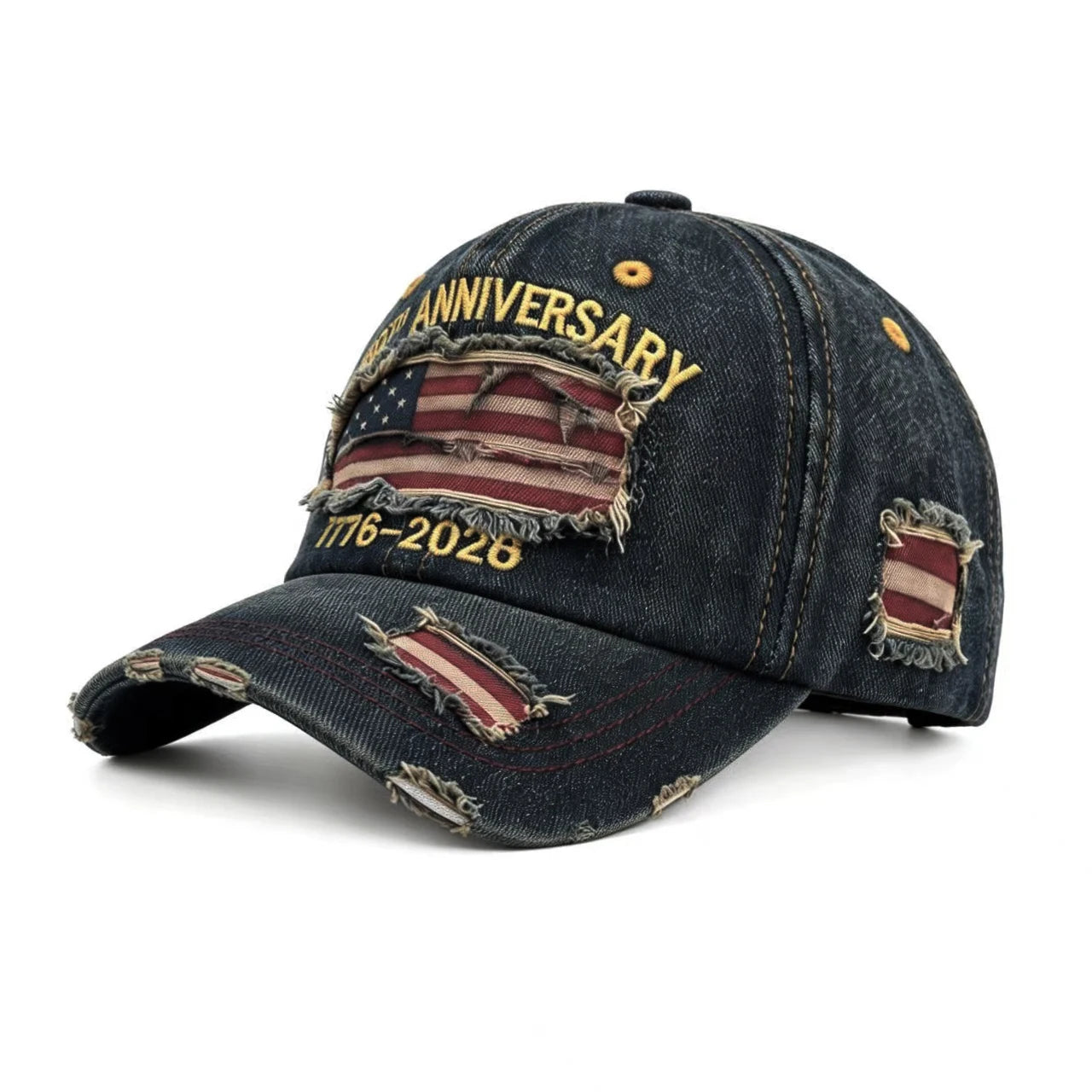 250th Anniversary Twill Baseball Cap Of Denim America Flag Cap Jean Cap Unisex Sun hat Visor cap