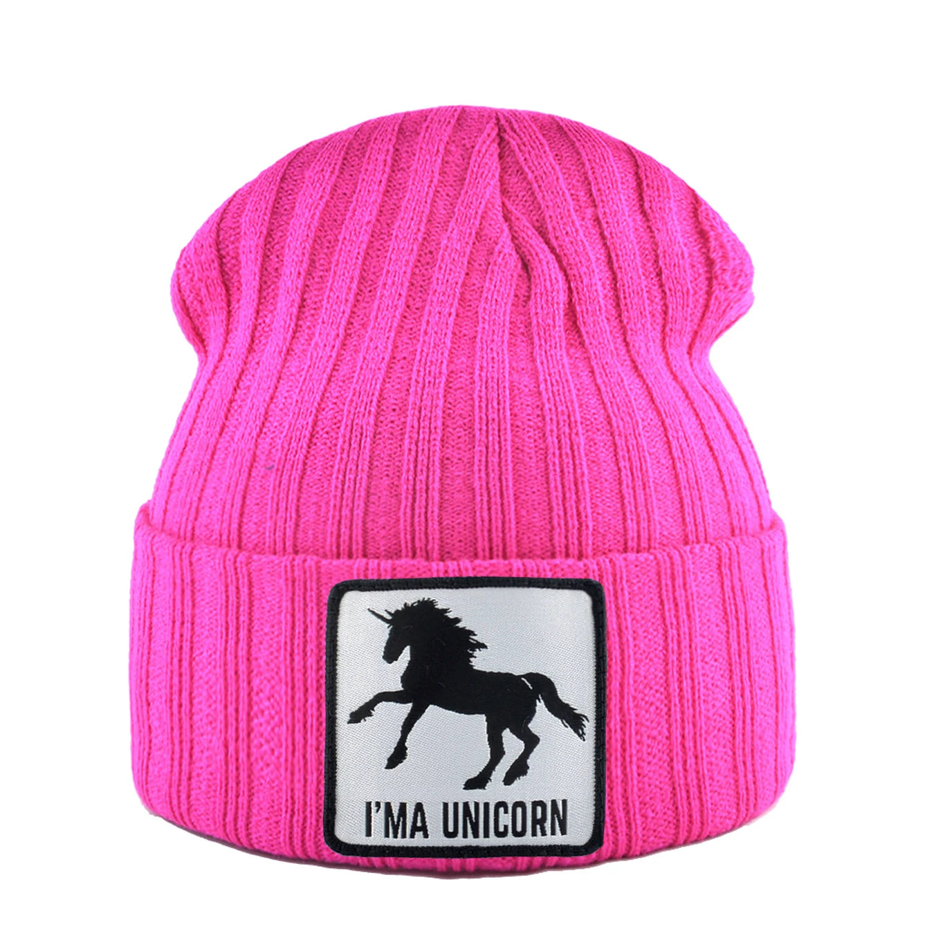 Knitted Skullies Beanie With Animals Patch Men Women Outdoor Casual Sport Hats Autumn Winter Solid Color Hip Hop Beanies