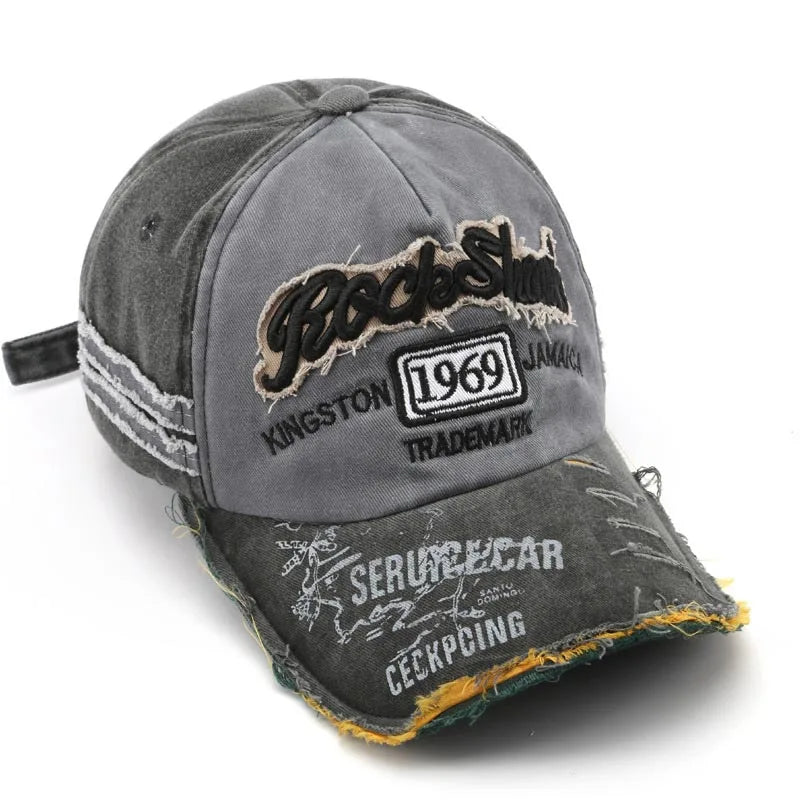 Washed Denim 1969 Embroidery Baseball Caps For Women Men High Quality Sports Hats Summer Hat Vintage Visors Snapback Hip Hop Cap