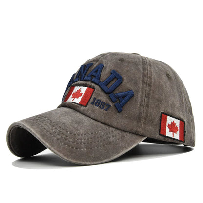 Unisex CANADA Letter Baseball Cap Cotton Casual Fashion Adjustable Hat