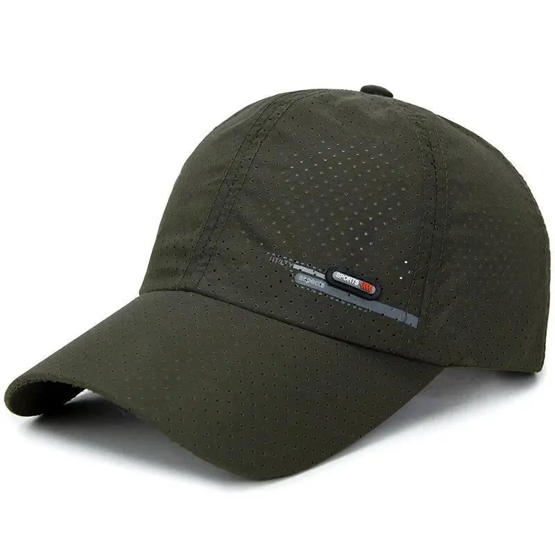 Men’s Quick Dry Mesh Baseball Cap Breathable Outdoor Fishing Cycling Sun Protection Hat