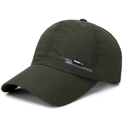 Men’s Quick Dry Mesh Baseball Cap Breathable Outdoor Fishing Cycling Sun Protection Hat