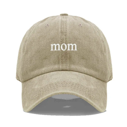 New dad mom Embroidery Soft Cotton Baseball Cap Fashion Women Men Hat Sport Visors Snapback Cap Sun Hat Breathable Outdoor Caps