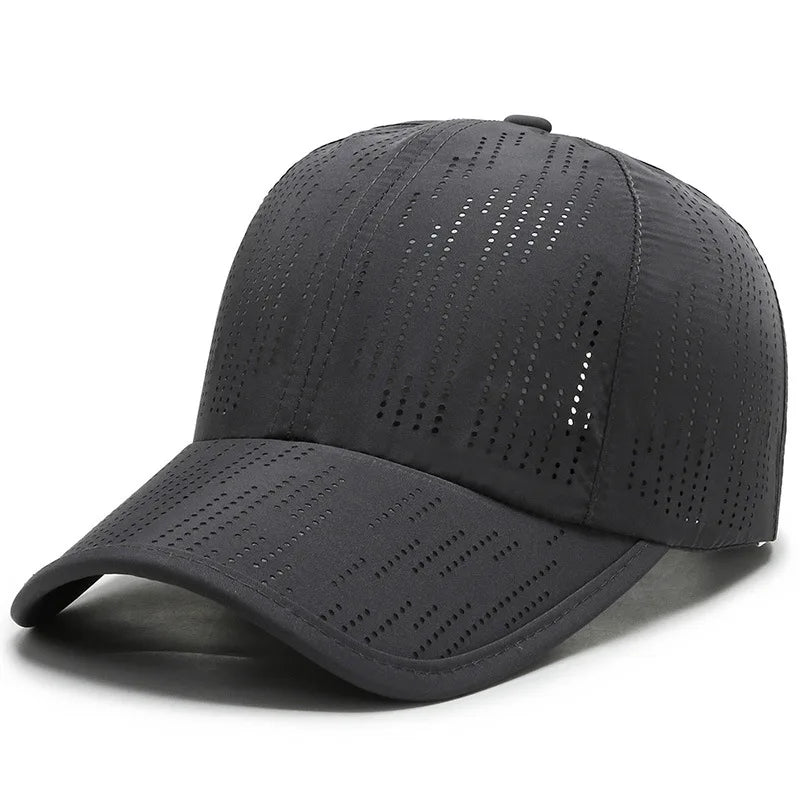 Vibrant Sport Color Block Hat - Men's Outdoor Sports Hat for Camping Hiking - Adjustable Quick-Drying Water-Resistant Hat with