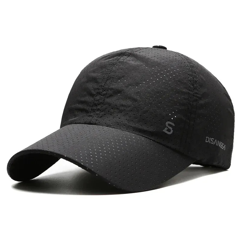 Men’s Quick-Dry Running Cap – Breathable Outdoor Sun Visor Baseball Hat