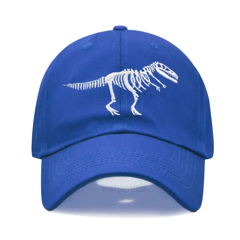 Cotton Baseball Cap for Men Women Unisex Embroidery Dinosaur Tyrannosaurus Rex Dad Hat Protection Outdoor Sports Golf Caps