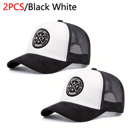 Unisex Mesh Snapback Cap – “ENJOY LIFE” Letter Patch Breathable Summer Trucker Hat