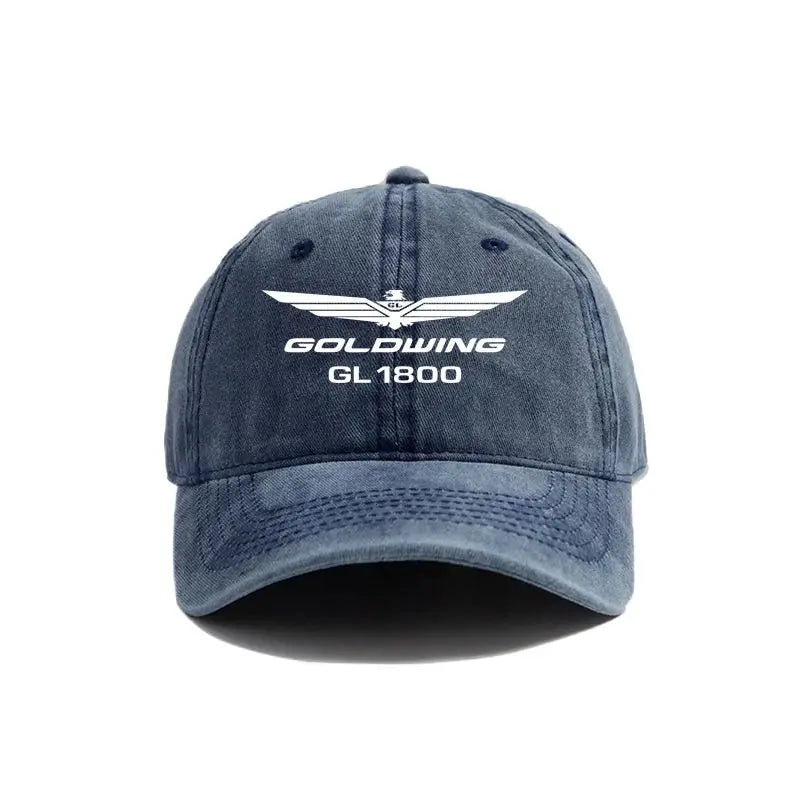 2025 Goldwing GL1800 Baseball Cap Distressed Hats Cap Men Retro Outdoor Summer Adjustable Hat Casual and Versatile