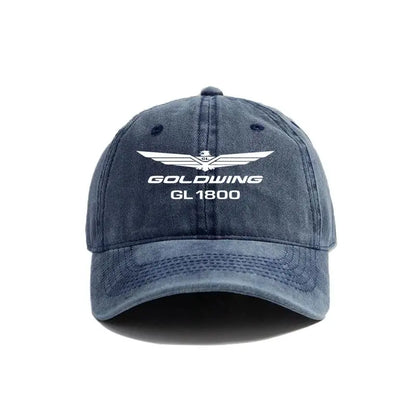 2025 Goldwing GL1800 Baseball Cap Distressed Hats Cap Men Retro Outdoor Summer Adjustable Hat Casual and Versatile
