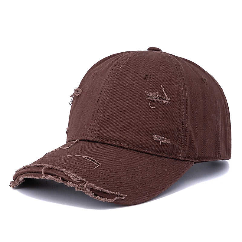 Hot Sale Washed Cotton Retro Distressed style Cap High Quality Baseball Cap Women Dopamine Cap Outdoor Hats