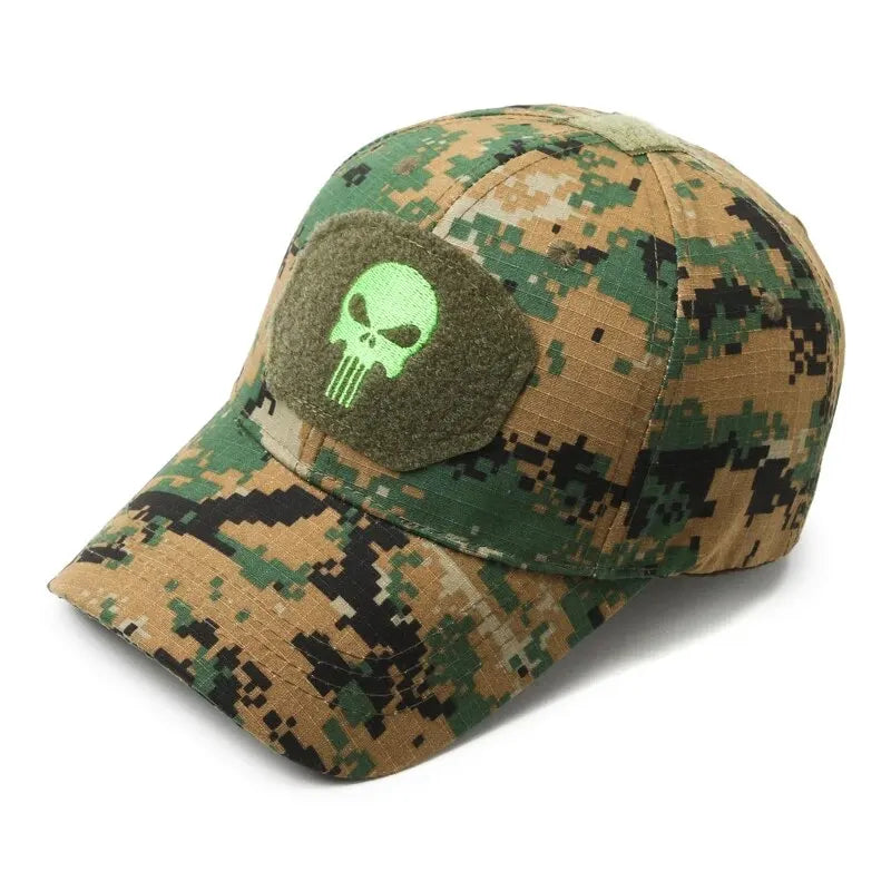 Men’s Camo Baseball Cap – Korean Style Outdoor Sun Hat for Spring & Autumn