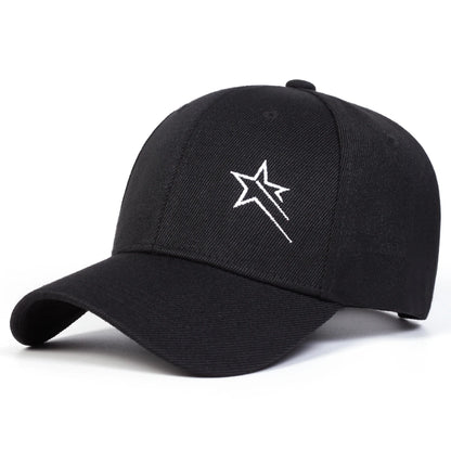 Unisex Five-pointed Star Embroidery Baseball Caps Spring and Autumn Outdoor Adjustable Casual Hats Hip Hop Hat Sunscreen Hat