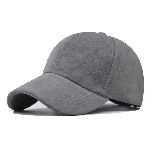 Casual Baseball Caps For Women Men Fashion Suede Hat Autumn Winter Outdoor Sun Caps Snapback Hats Unisex Solid Color Hip Hop Hat