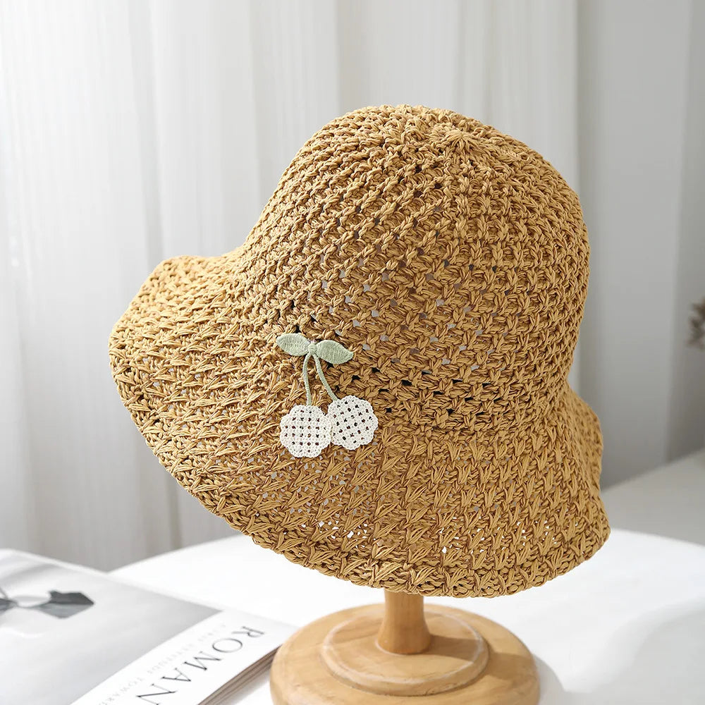Women's Summer Sun Hat Wide Brim Breathable Beach Bucket Hat For Sun Protection Travel & Outdoor Activities Sunhat New