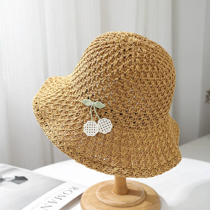 Women's Summer Sun Hat Wide Brim Breathable Beach Bucket Hat For Sun Protection Travel & Outdoor Activities Sunhat New