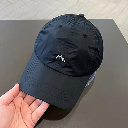 Waterproof Breathable Baseball Cap Solid Color Summer Sports Golf Sun Hat Unisex Casual Dad Hats For Women & Men