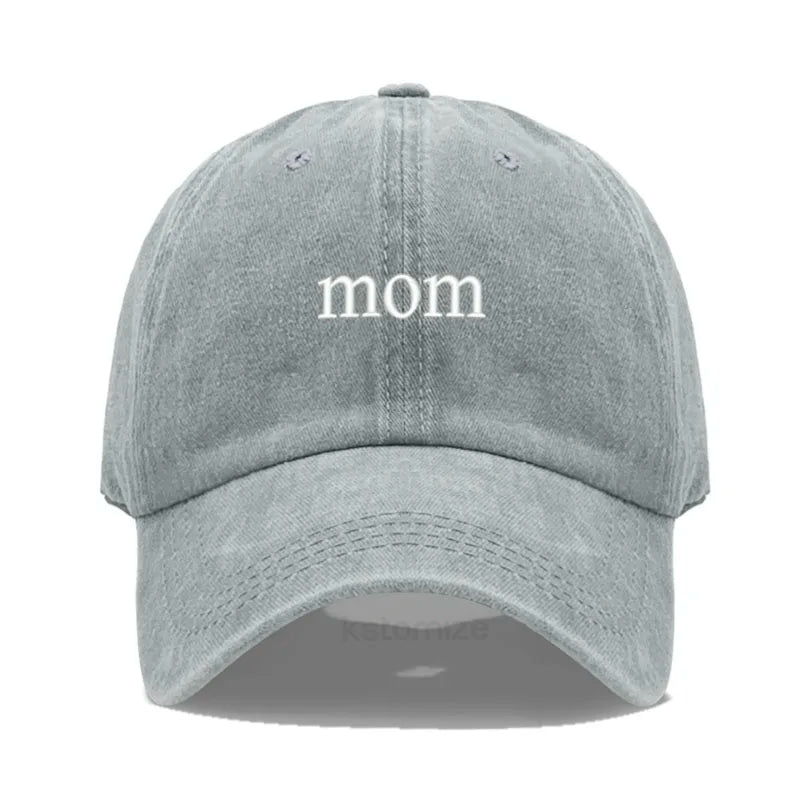 New dad mom Embroidery Soft Cotton Baseball Cap Fashion Women Men Hat Sport Visors Snapback Cap Sun Hat Breathable Outdoor Caps