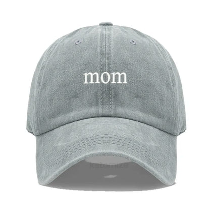 New dad mom Embroidery Soft Cotton Baseball Cap Fashion Women Men Hat Sport Visors Snapback Cap Sun Hat Breathable Outdoor Caps