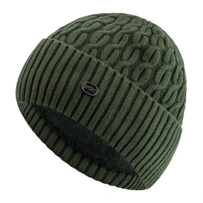 New Style Unisex Chic Cap Stylish Soft Beanie Hats Winter Hat Fur Lined Warm Cap For Men Women Thicken Ski Sports Knitted Hat