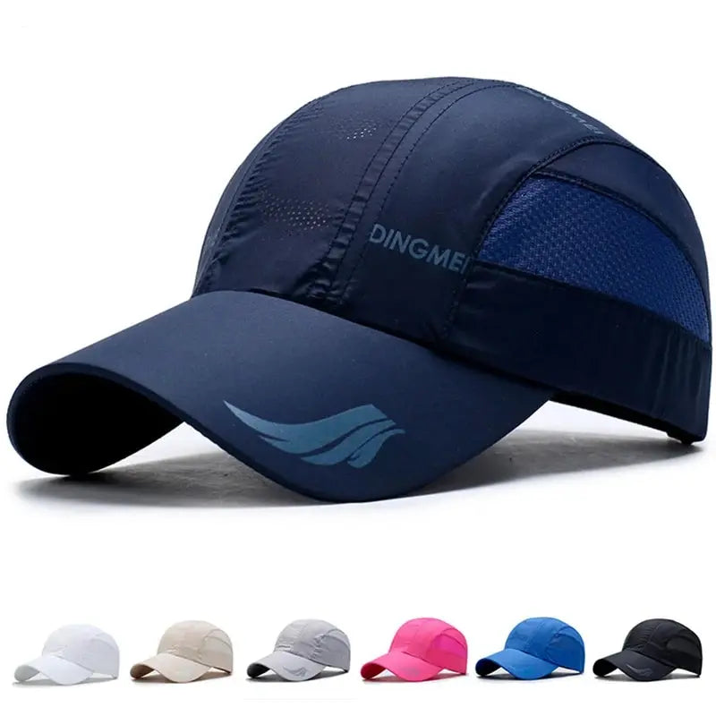 Men’s Quick-Dry Mesh Baseball Cap – Breathable Outdoor Sports Sun Hat