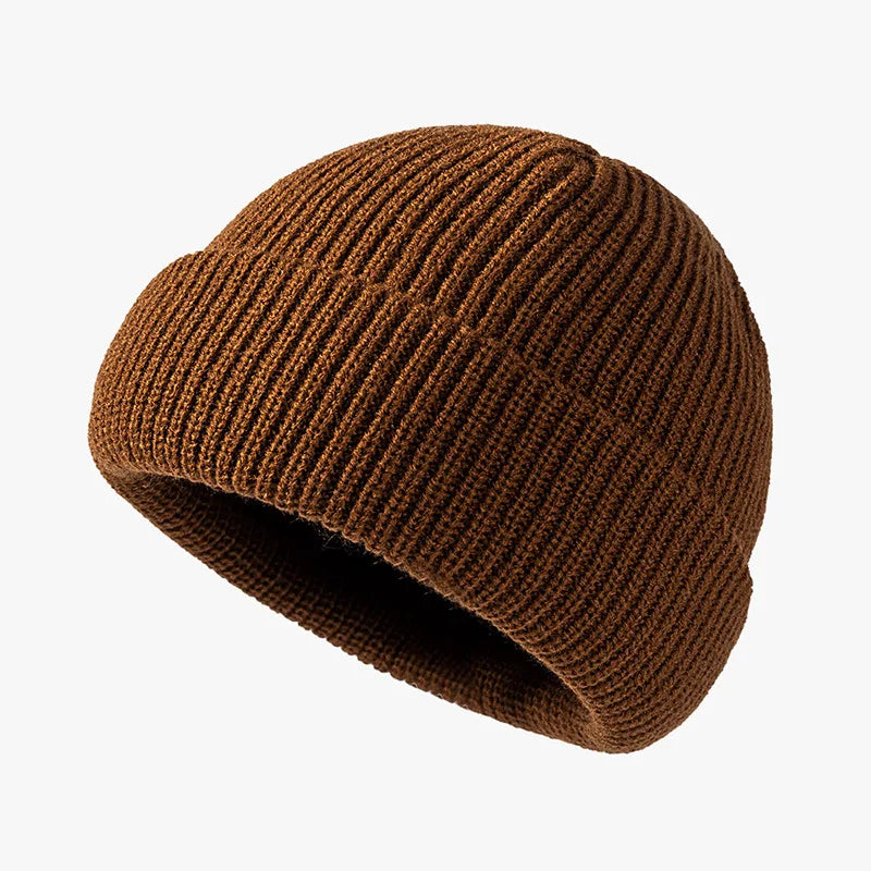 Bright Candy Color Winter Knitted Hat Beanies Skullies for Women Warm Thick Men Hip Hop Skullcap Hat Couple Street Sport Beanies