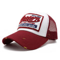 Unisex Trucker Hat Men Letter Embroidery Baseball Cap Outdoor Sport Cap