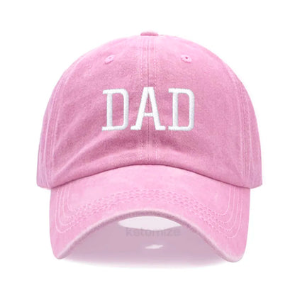 DAD MOM Embroidery Pure Cotton Men's Baseball Cap For Man  Womne's Fashion Sport Golf Caps Sun Hat Dropshipping