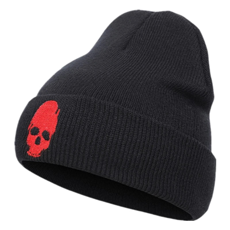 Unisex Knitted Hat Fashion Autumn And Winter Skull Style Beanie Hats For Woman And Man Warm Winter Cap