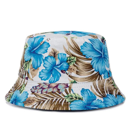 Unisex Bucket Cap Fruit Printing Hats Summer Double-sided Wear Man Women Cap Outdoor Sun Hat Classic Casual Panama Bucket Hat