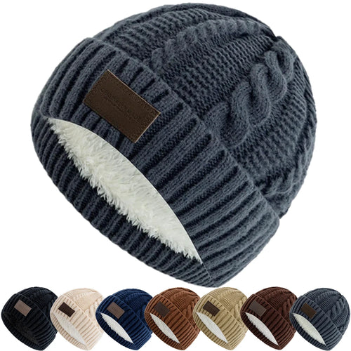 New Couple Beanie Fashion Winter Hats For Men Women Keep Warm Chic Hats Outdoor Knit Cap