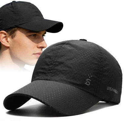 Unisex Quick-Dry Running Baseball Cap – Lightweight Breathable Strapback Golf Sun Hat